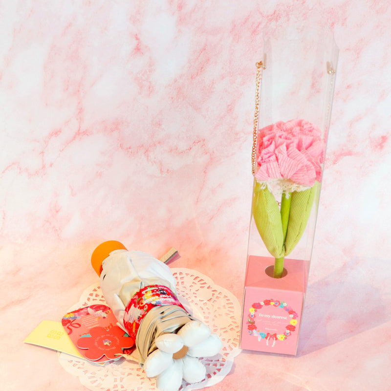 お花パラソル karendo×ホラグチカヨ コラボ＆フラフルP 母の日カーネーションケース付きset